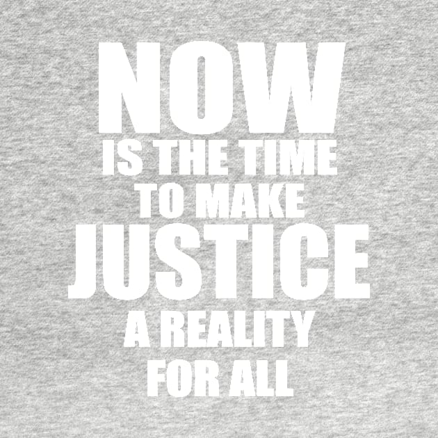 MLK NOW IS THE TIME TO MAKE JUSTICE A REALITY FOR ALL by patrickadkins